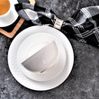 Serwis obiadowo kawowy porcelanowy na 12 osób ROMA white 10