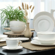 Serwis obiadowo kawowy porcelanowy na 6 osób ROMA GOLD 17