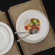 Serwis obiadowo kawowy porcelanowy na 6 osób ROMA GOLD 9