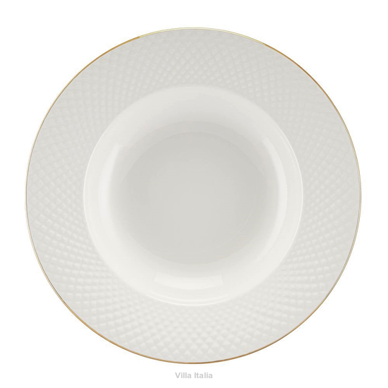 Talerz głęboki do zupy z porcelany kostnej