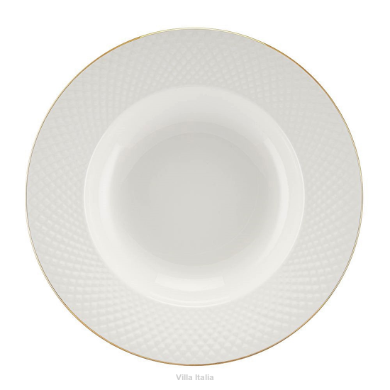 Talerz głęboki do zupy z porcelany kostnej