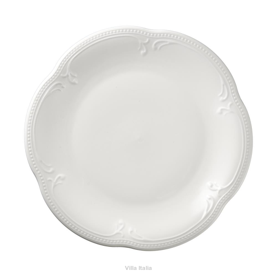 Talerz płytki 25cm WHITE PRINCESS