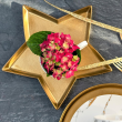 Talerz dekoracyjny gwiazda 26 cm OTELLO Gold 6