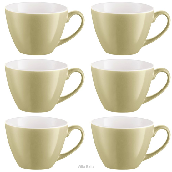 komplet zielonych kubków jumbo