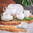 Talerzyk deserowy porcelanowy 18 cm HATTY PLATIN  3