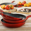 Patelnia wok czerwona 26 cm SIMONE 6