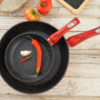 Patelnia wok czerwona 26 cm SIMONE 4