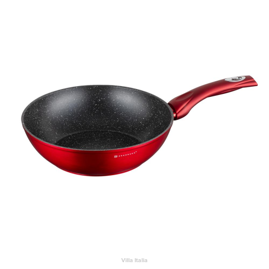 Patelnia wok czerwona 26 cm SIMONE