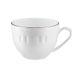 Komplet filiżanek porcelanowych 250 ml 6 sztuk MESYNA GOLD 1