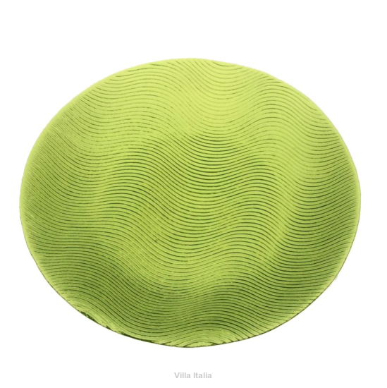 Półmisek Talerz do ciasta szklany kolorowe szkło 33 cm zielony  OCEAN