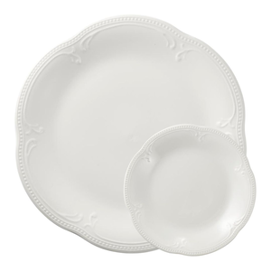 Zestaw do ciasta porcelanowy na 6 osób WHITE PRINCESS