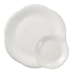 Zestaw do ciasta porcelanowy na 6 osób WHITE PRINCESS