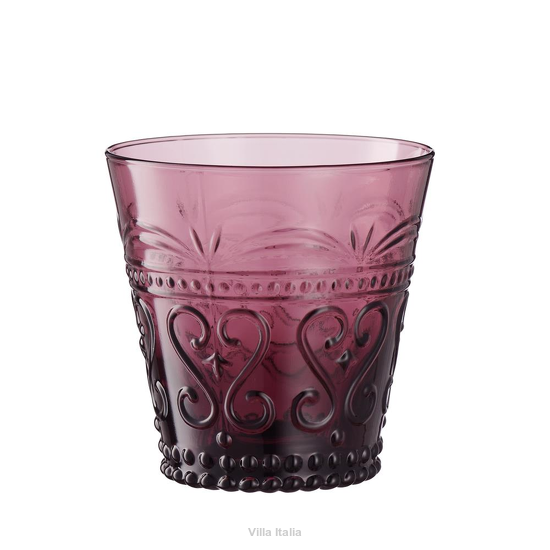 elegancka szklanka do lemoniady purpurowa