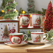 Filiżanki świąteczne zestaw 2 sztuki porcelanowe SANTA CLAUS 13