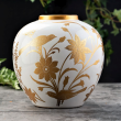 Wazon porcelanowy malowany złotem CESARE 21 cm 1