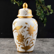 Wazon porcelanowy malowany złotem CESARE 21 cm 4
