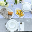 serwis obiadowy 12 osób porcelana: talerze, półmiski i kieliszki 