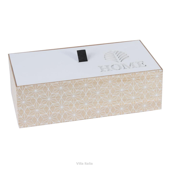 Pudełko drewniane prostokątne 32 x 17 x 10 cm NATURA