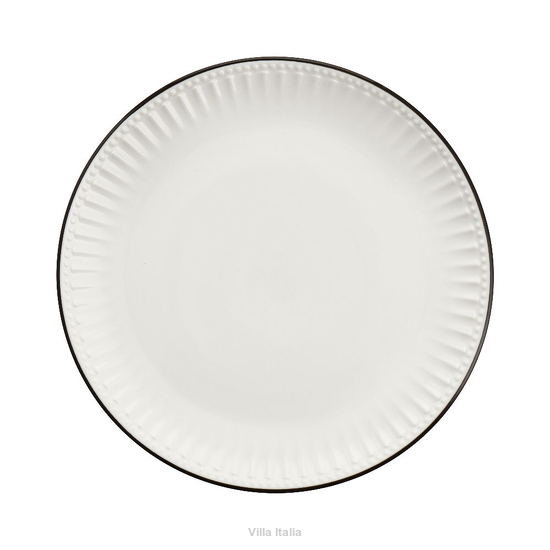 elegancki talerzyk deserowy porcelanowy biały do jadalni Villa Italia