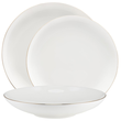 Serwis obiadowy porcelanowy Komplet talerzy na 12 osób BOSTON GOLD 6