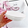Filiżanka do kawy lub herbaty porcelanowa 200 ml ze spodkiem MIAMI Platin  7