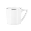Filiżanka do kawy lub herbaty porcelanowa 200 ml ze spodkiem MIAMI Platin  4