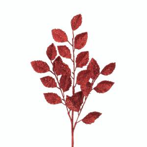 Gałązka czerwona z listkami 70 cm - gałązki sztuczne