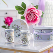 Kubki porcelanowe w kwiaty zestaw prezentowy