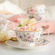 Filiżanka do herbaty porcelanowa 200 ml ze spodkiem ISABELLE 6