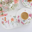 Serwis obiadowo kawowy na 12 osób porcelanowy GARDENO 9