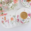 Serwis obiadowo kawowy na 12 osób porcelanowy GARDENO 9
