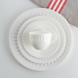 Talerzyk deserowy śniadaniowy porcelanowy 20 cm MESYNA WHITE 5