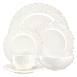 Serwis obiadowo-kawowy porcelanowy na 6 osób VANESSA