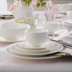 Serwis obiadowo-kawowy porcelanowy na 6 osób VANESSA