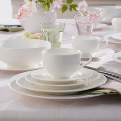 Serwis obiadowo-kawowy porcelanowy na 6 osób VANESSA