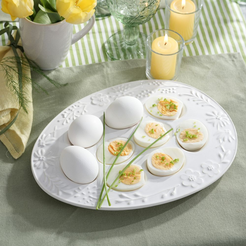 Talerz na jajka ceramiczny 29 cm TIVOLI