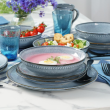 Talerz płytki ceramiczny niebieski 27,5 cm DENIM 6