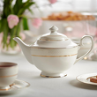 Serwis obiadowo kawowy porcelanowy na 12 osób z wazą CELINE 21