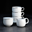 Serwis kawowy na 12 osób porcelanowy PLUS PLATIN 4