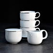 zestaw kawowy z porcelany twardej