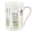 Zestaw 4 kubków porcelanowych LAWENDA w pudełku prezentowym 2