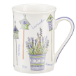 Zestaw 4 kubków porcelanowych LAWENDA w pudełku prezentowym 4