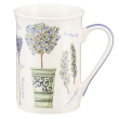 Zestaw 4 kubków porcelanowych LAWENDA w pudełku prezentowym 3