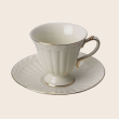 Filiżanka do herbaty porcelanowa 200 ml ze spodkiem CLARA GOLD 1