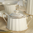 Filiżanka do herbaty porcelanowa 200 ml ze spodkiem CLARA GOLD 5