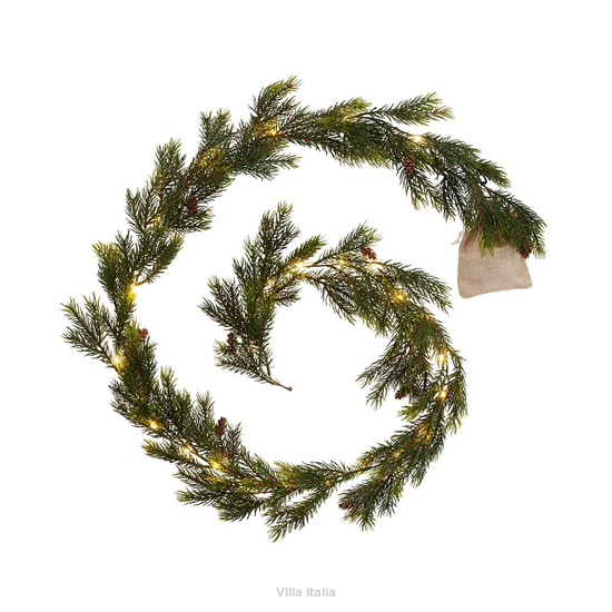 Elegancka girlanda świąteczna do salonu