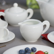 Serwis kawowy porcelanowy na 12 osób NAOMI WHITE 4