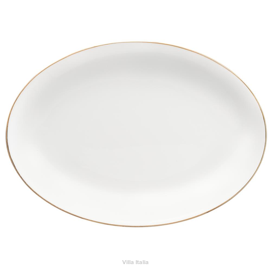 Półmisek owalny porcelanowy 30 cm BOSTON GOLD