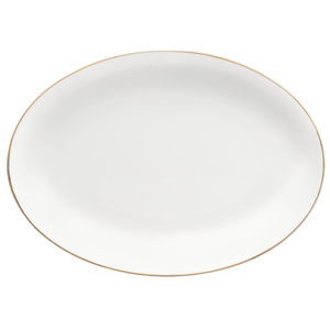 Półmisek owalny porcelanowy 30 cm BOSTON GOLD