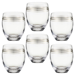 Zestaw szklanek 430 ml 6 sztuk TREMO PLATIN 3